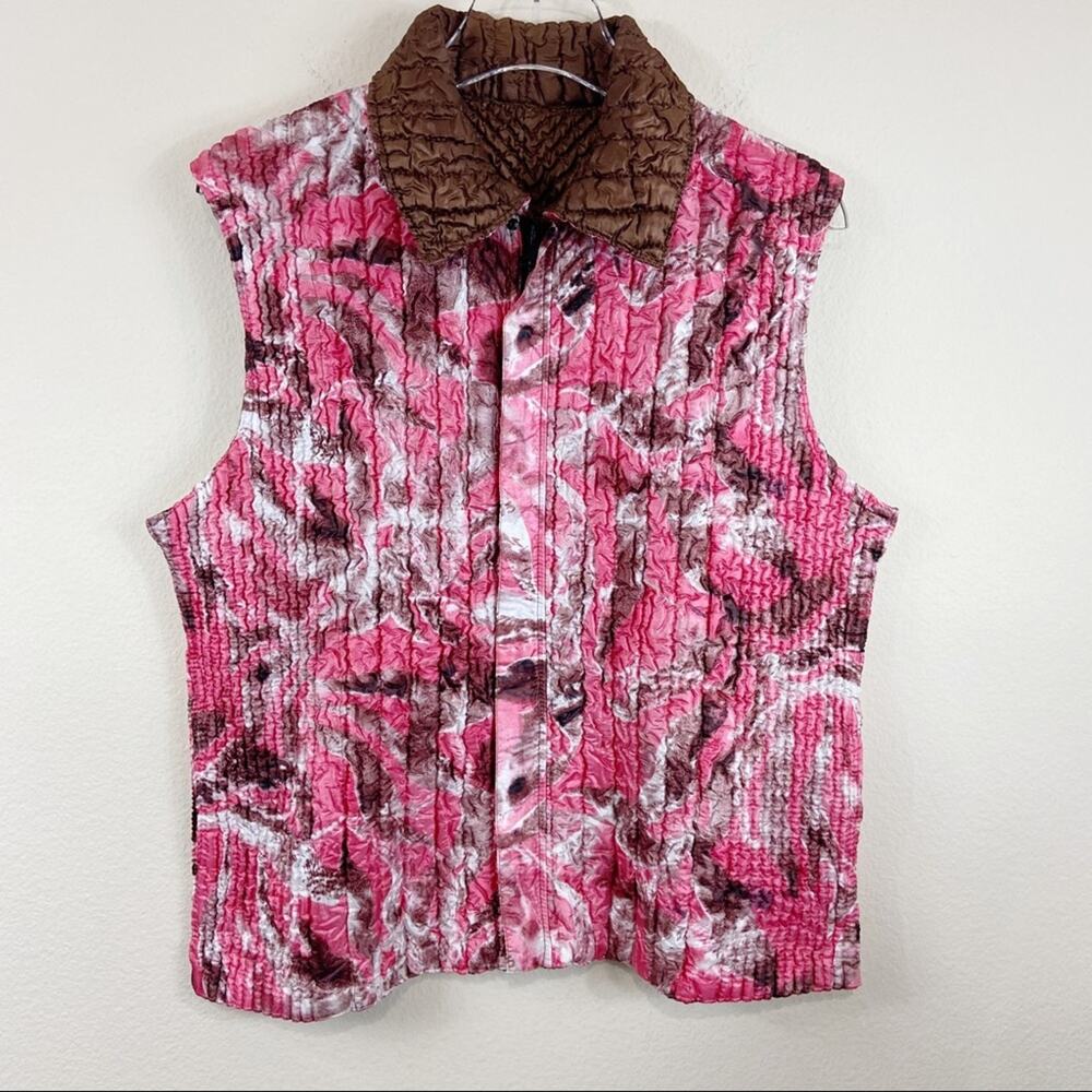The Magic Scarf Company Reversible Vest Sz M-L